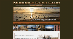 Desktop Screenshot of mudholeduckclub.com